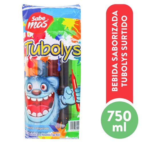 Bebida saborizada tubolys Sabemas surtidos, 10 uds - 750 ml