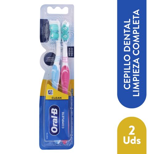 Cepillo dental Oral-B limpieza completa 2x1