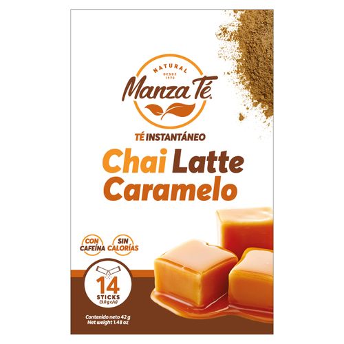 Té Manzaté chai latte caramelo - 42 g