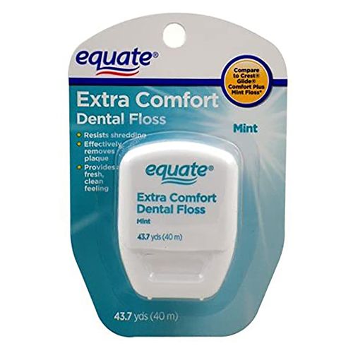 Hilo Dental Equate sabor Menta con cera -50 m