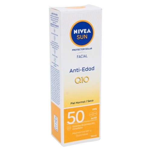 Protector solar facial Nivea sun anti edad  FPS 50 - 50 ml