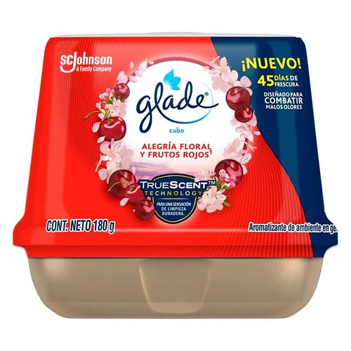 Aromatizante Glade cubo en gel frutos rojos - 180 g