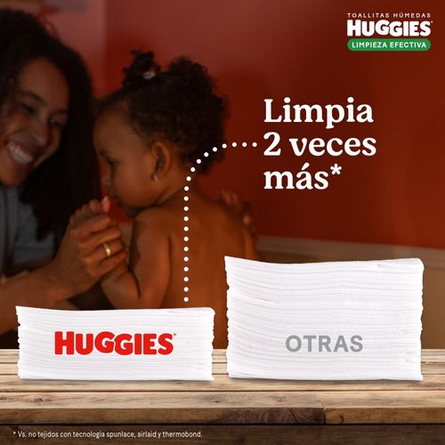 Toallas Húmedas Huggies Limpieza Efectiva Con Control De Olores - 48Uds