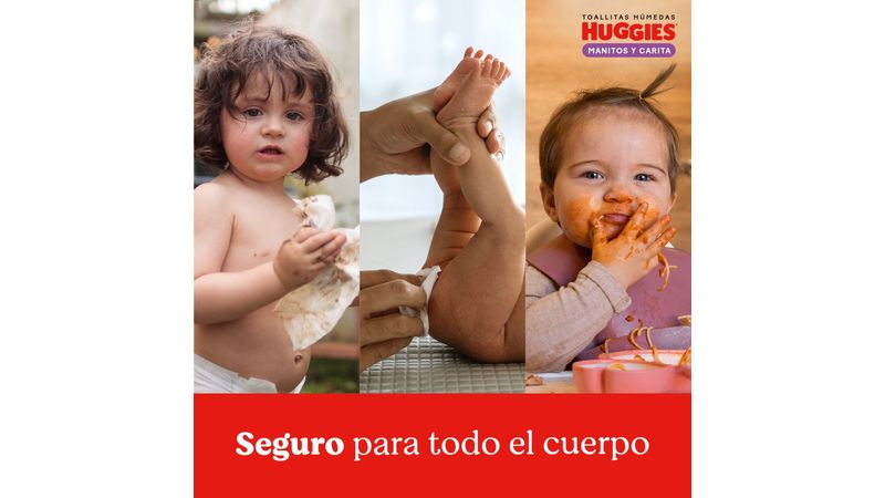 Comprar Toallas Húmedas Huggies Manitos Carita Hipoalergénicas