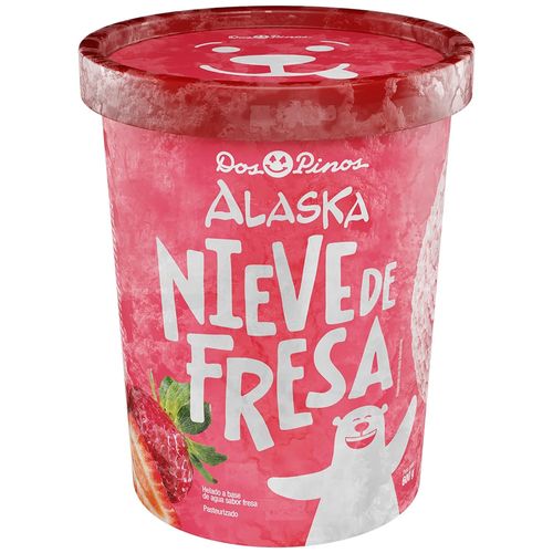 Helado Alaska Nieve Fresa 600 G