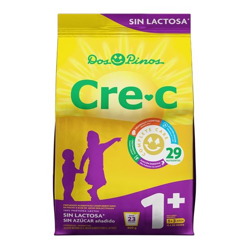 Leche Dos Pinos en Polvo Cre-C 1+ Deslactosada - 800 g