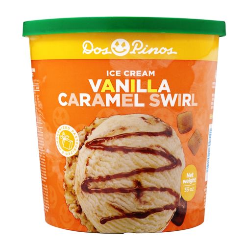 Helado Dos Pinos Sabor Vainilla Caramelo - 1028 g