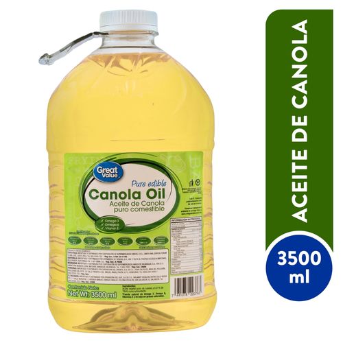 Aceite de Canola Great Value -3500 ml