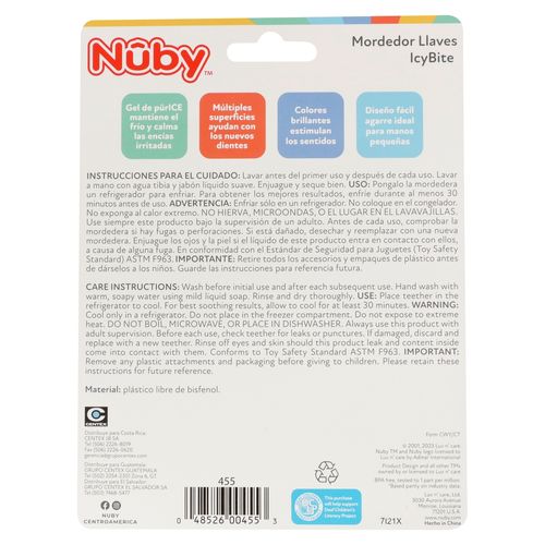 Mordedor Nuby en forma de llaves - 1 ud