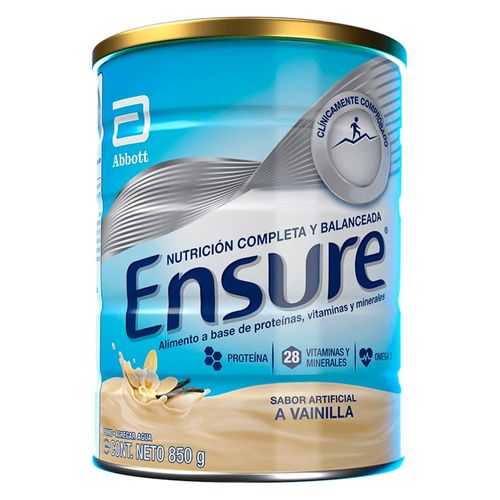 Fórmula Nutricional Ensure® Sabor Vainilla - 850g