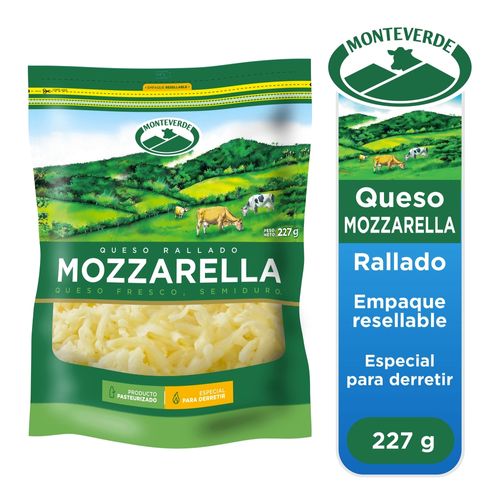 Queso Monteverde Mozzarella Rallad 227gr