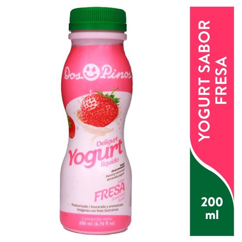 Yogurt Dos Pinos sabor fresa - 200 ml