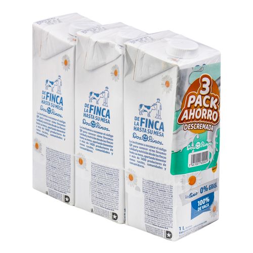 Leche Dos Pinos Descremada 3 Pk 3000ml