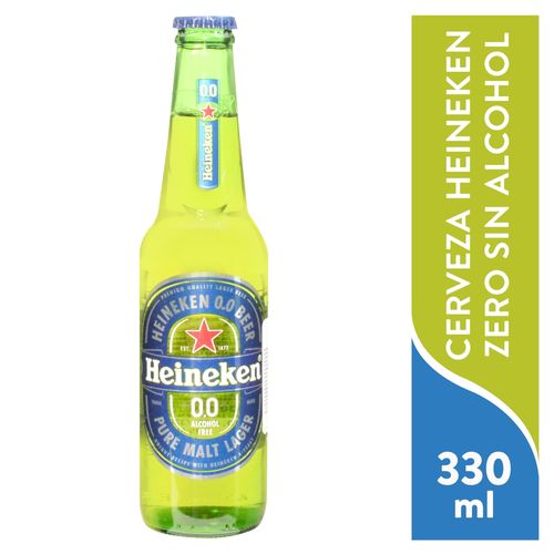 Cerveza Heineken sin alcohol en botella - 330 ml