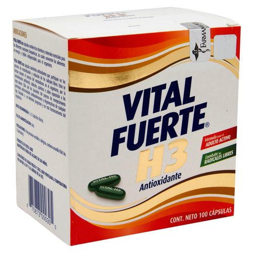 Vital Fuerte H3 Farmamedica 100Cap Ea