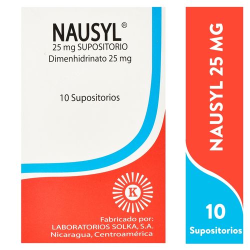 Nausyl Dimenhidrinato 50Mg 10Supositorio