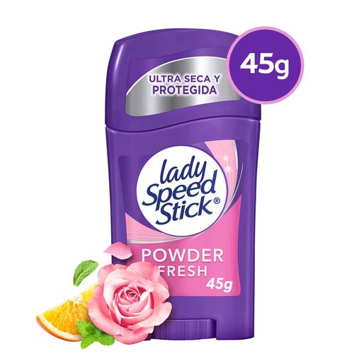 Desodorante Antitranspirante Lady Speed Stick 24/7 Powder Fresh Barra 45 g