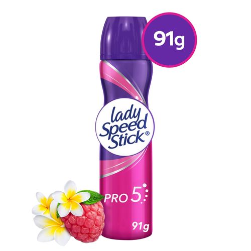 Desodorante Antitranspirante Lady Speed Stick 24/7 Pro 5 Aerosol 91 g