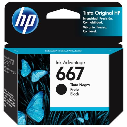 Cartucho HP 3Ym79Al 667 negro