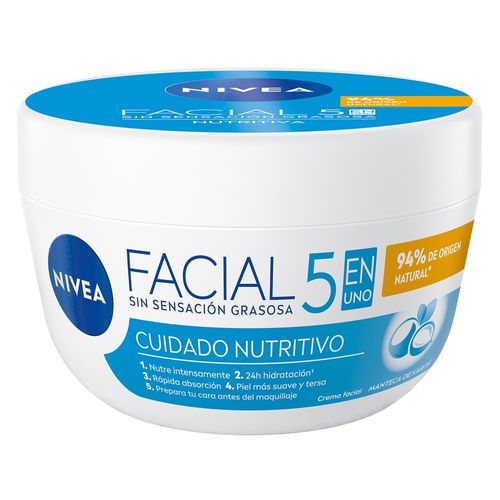 Crema Facial Nivea 5 En 1 Nutritivo -100 ml