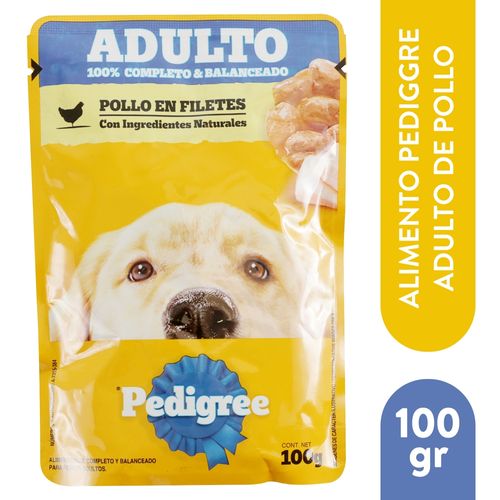 Alimento Pedigree Pouch Adult Pollo - 100gr