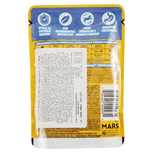 Alimento húmedo Pedigree Para Perro Adulto Sabor Pollo - 100 g