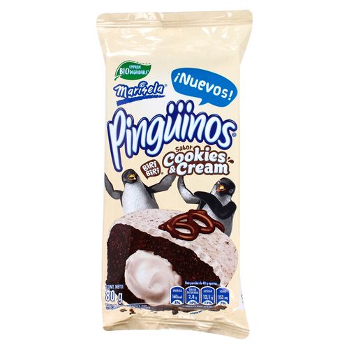 Pastel Marinela Pinguino Cookies - 80 g