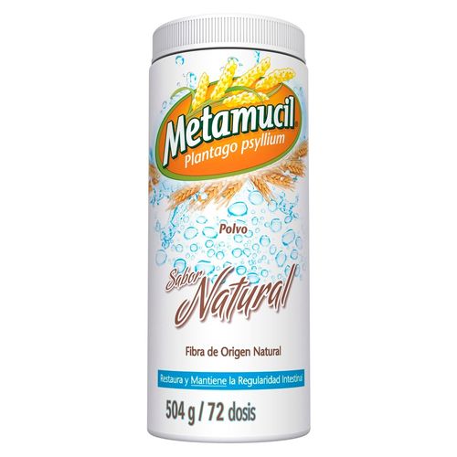 Fibra Metamucil sabor natural - 504 g