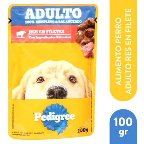 Alimento Humedo Pedigree Perro Adulto Res - 100Gr