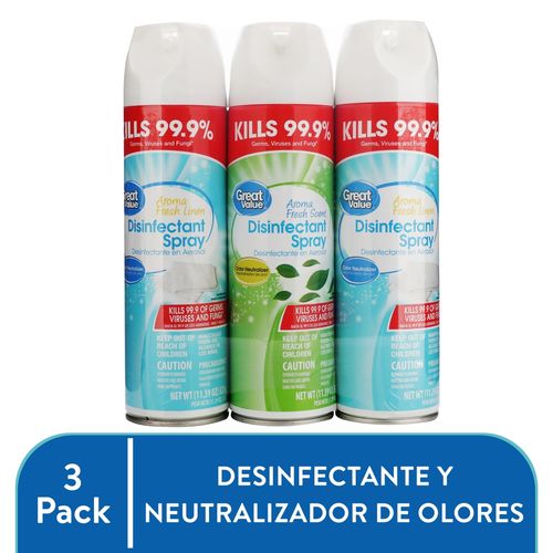 3 Pack Desinfectante Great Value - 969gr