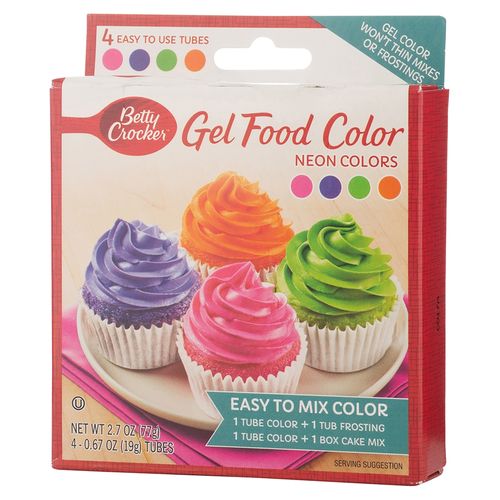 Gelatina Betty Crocker neon food colors - 77 g