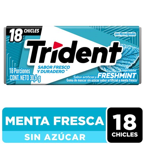 Goma De Mascar Trident Vup Sabor Freshmint - 30.6g