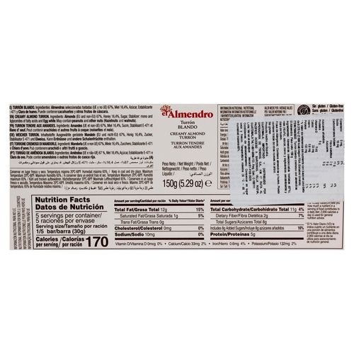 Turron El Almendro Blando 150 Gr