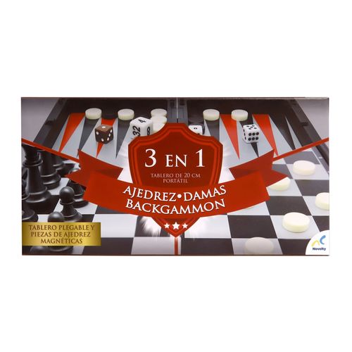 Set De Juegos 3 En 1 Novelty Magnetico