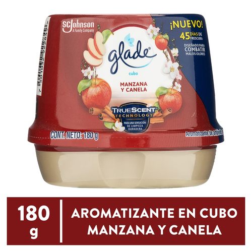 Cubo Glade aromatizante en gel aroma manzana y canela - 180 g