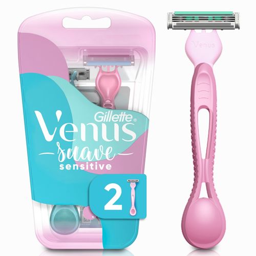 Máquinas Para Afeitar Desechables,Gillette Venus Simply 3 Sensitive, 2 Unidades