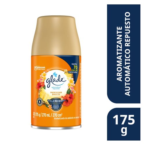 Aromatizante Glade automático hawaiian breeze repuesto - 175 g