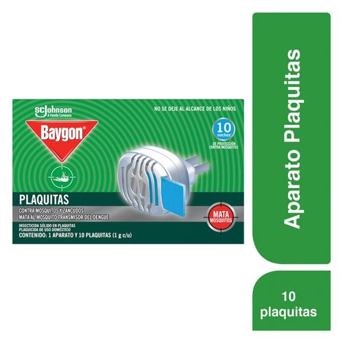 Insecticida En Laminitas  Baygon + Aparato - 10 Unidades