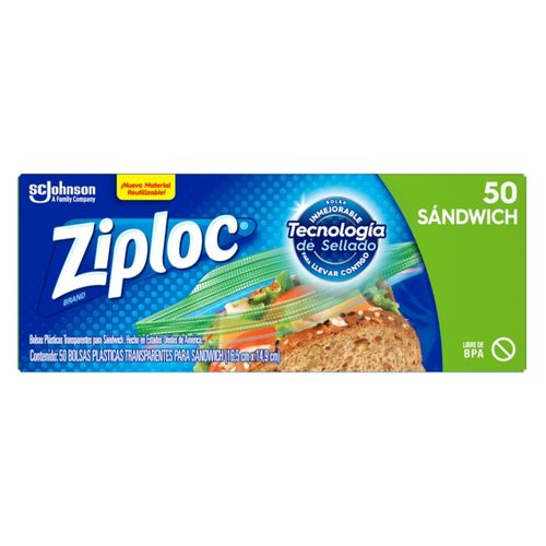 Bolsa Reutilizable Marac Ziploc Para Sándwich - 50Uds