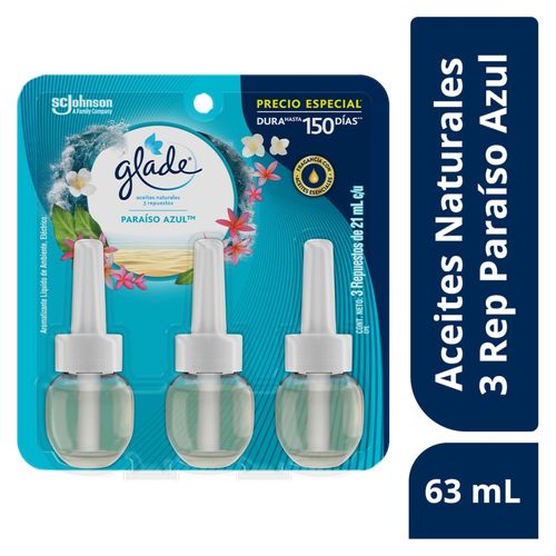 Glade Acei Rep Paraizo 3P 63Ml