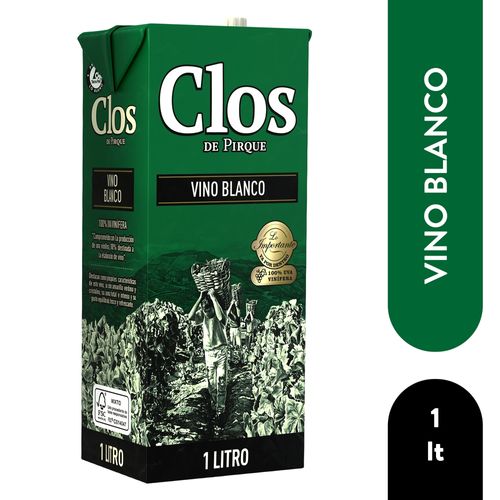 Tetrapack De Vino Blanco Clos Sauvignon - 1000ml