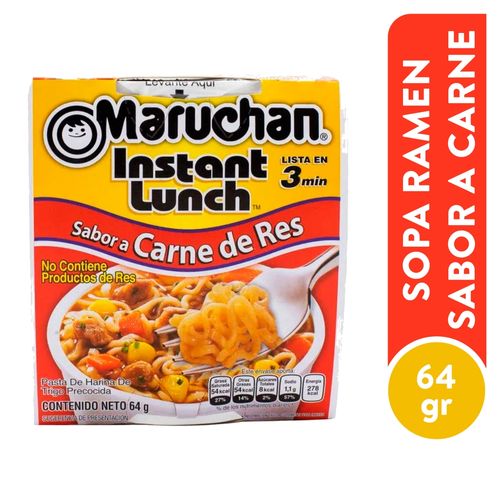 Maruchan Sopa De Carne  De Res 64gr