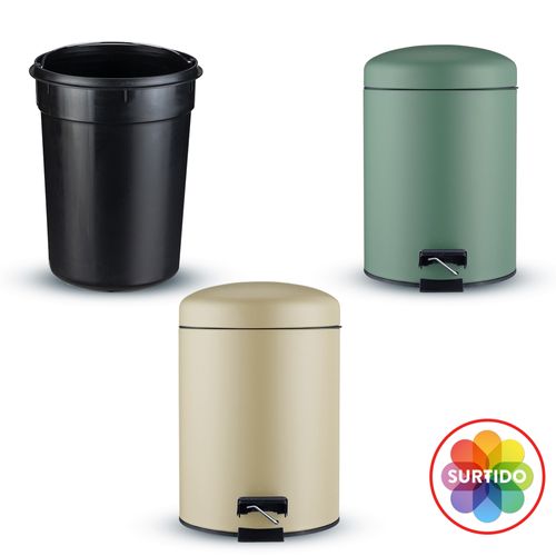 Basurero Mainstays con pedal Surtido - 5 L