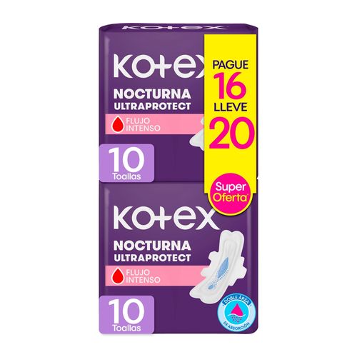 Kotex Toalla Nocturna Promocional 20Ea