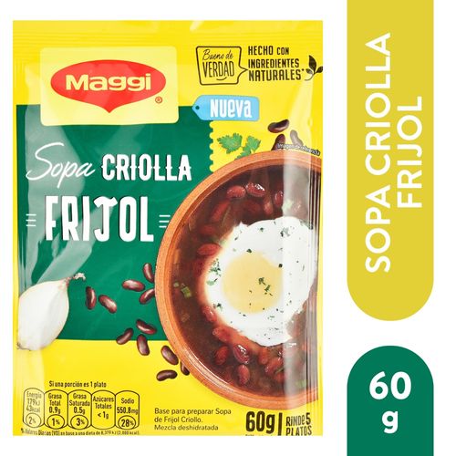 Maggi Sopa Frijol 60 Gr