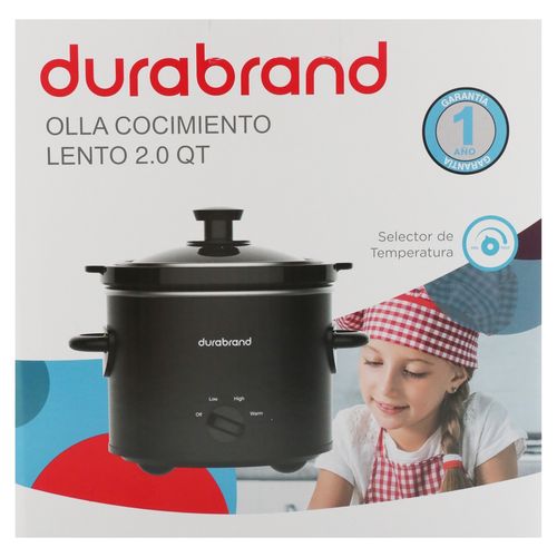 Olla Durabrand de cocimiento lento capacidad 1.5 L