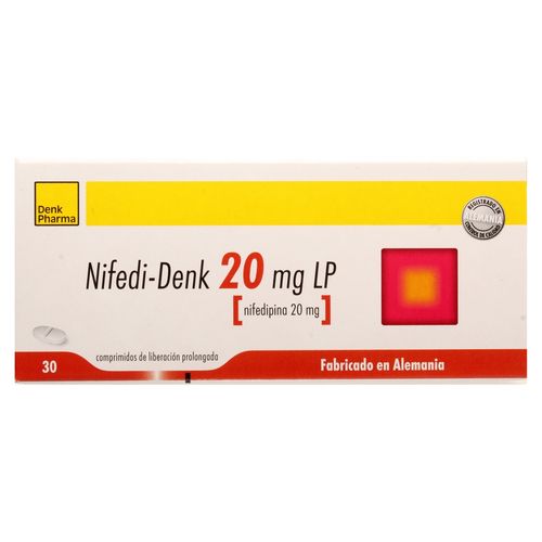 Nifedipina Denk 20Mg 30 Ea