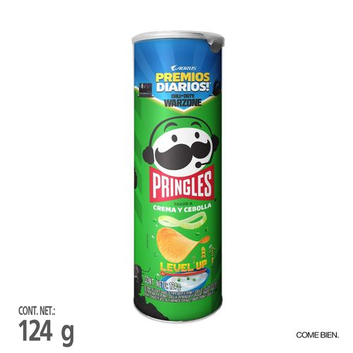 Papas Pringles sabor crema y cebolla - 124 g