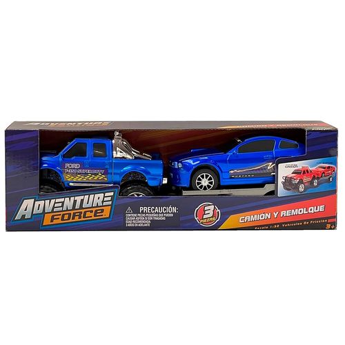 Vehículo Adventure Force de frcción con trailer surtido
