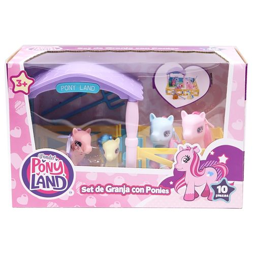 Set Wonder Pony Land granja de ponies - 10 Pzas
